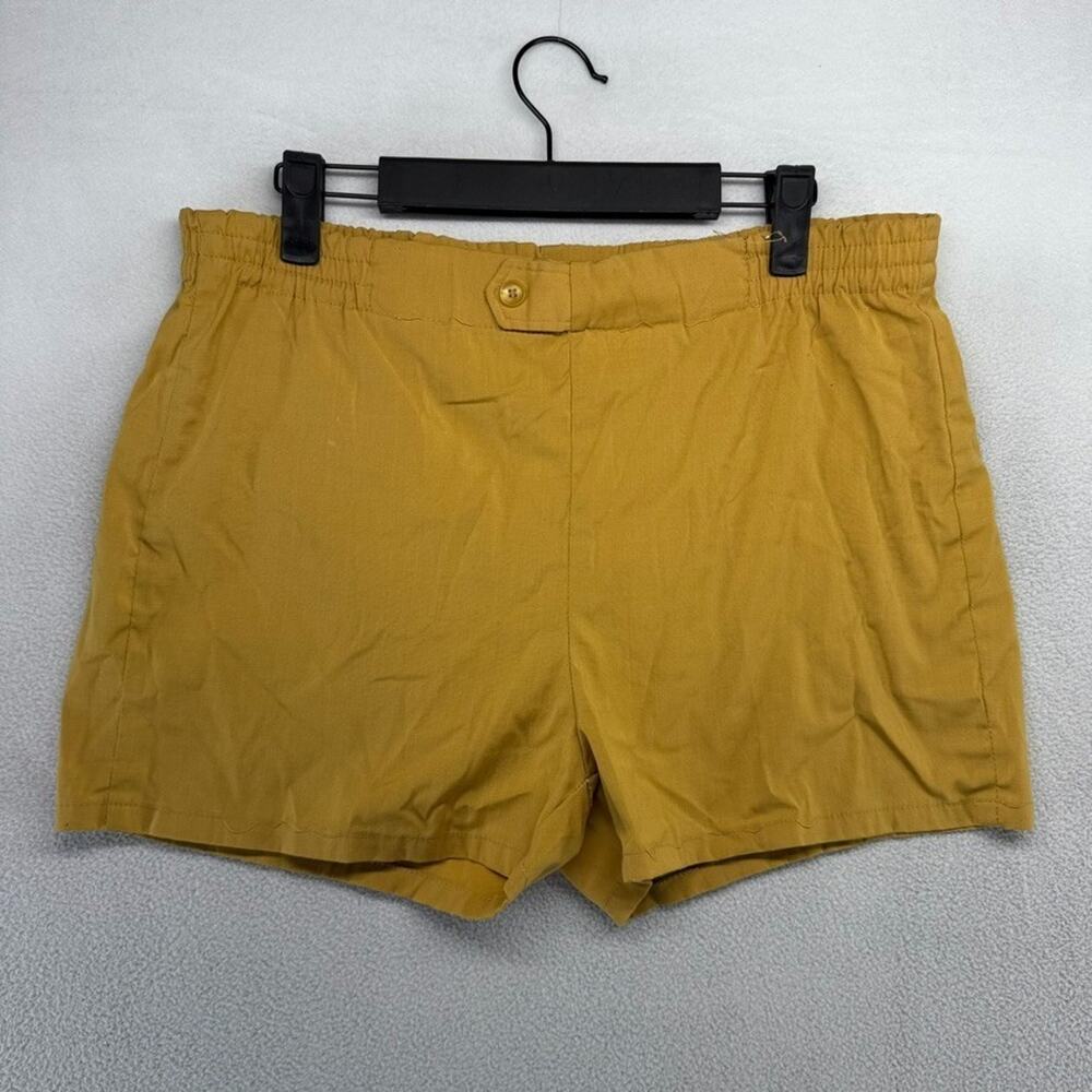 Vintage Mcgregor Shorts Men's 32 Yellow Mustard Scotset Permanent Press 70s 80s